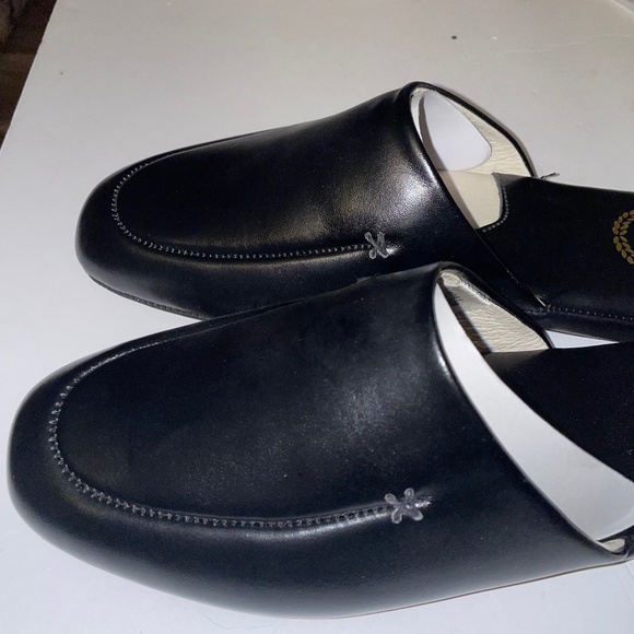 Men's Slippers L.B. Evans Leathet Black 9.5 M - Picture 4 of 7
